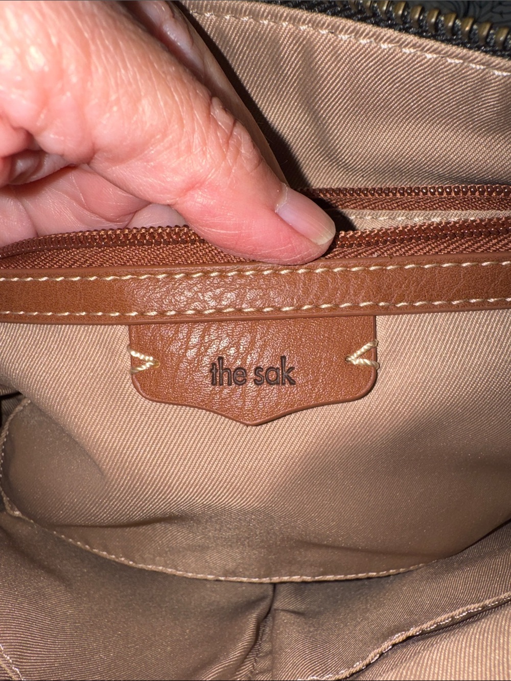 The Sak Black Pebbled Leather Crossbody Bag - Picture 9 of 11